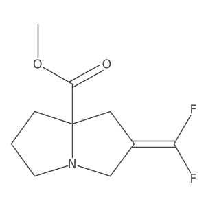 Methyl 2-(Difluoromethylene)hexahydro-1H-pyrrolizine-7a-carboxylate Structure