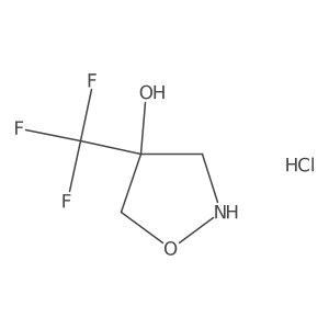 4-(Trifluoromethyl)-1,2-oxazolidin-4-ol hydrochloride Structure