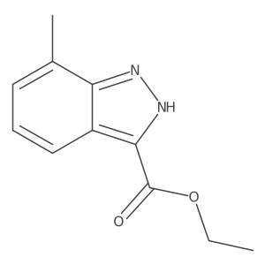Ethyl 7-methyl-1H-indazole-3-carboxylate结构式