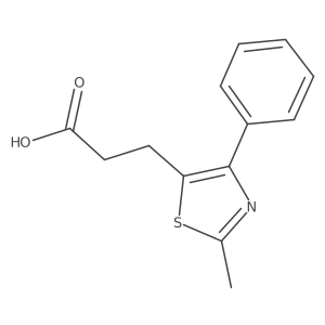 3-(2-Methyl-4-phenyl-1,3-thiazol-5-yl)propanoic acid Structure