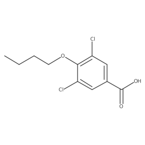 4-Butoxy-3,5-dichlorobenzoic acid Structure