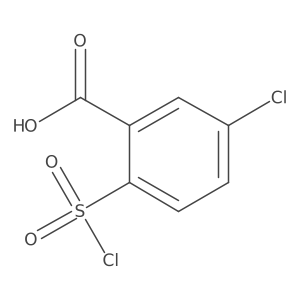 5-Chloro-2-chlorosulfonylbenzoic acid Structure