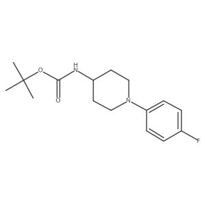 Tert-butyl 1-(4-fluorophenyl)piperidin-4-ylcarbamate Structure
