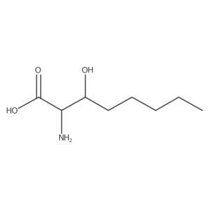 2-Amino-3-hydroxyoctanoic acid Structure