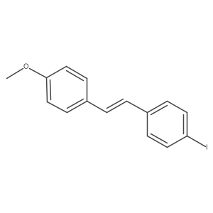 1-Iodo-4-[2-(4-methoxyphenyl)ethenyl]benzene Structure