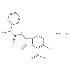 Cephalexin dihydrate Structure