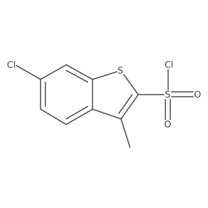 6-Chloro-3-methyl-1-benzothiophene-2-sulfonyl chloride Structure