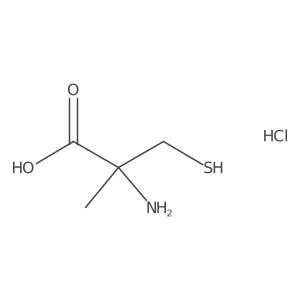 2-Amino-2-methyl-3-sulfanylpropanoic acid hydrochloride Structure