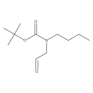 Tert-butyl N-butyl-N-(2-oxoethyl)carbamate Structure