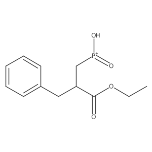 (2-Benzyl-3-ethoxy-3-oxopropyl)phosphinic acid结构式