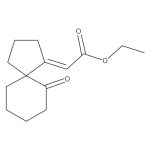 Ethyl (2E)-2-(6-oxospiro[4.5]dec-1-ylidene)acetate Structure