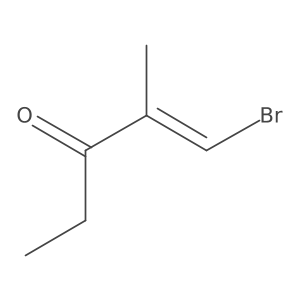 1-Bromo-2-methylpent-1-en-3-one Structure