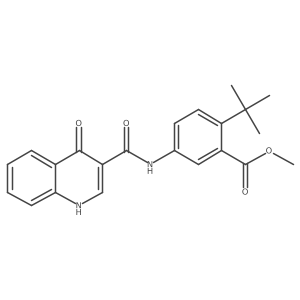 5-[(4-Oxo-1h-quinolin-3-yl)carbonylamino]-2-tert-butyl-benzoic acid methyl ester Structure