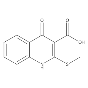 4-Hydroxy-2-(methylthio)quinoline-3-carboxylic acid Structure