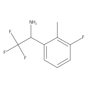 2,2,2-Trifluoro-1-(3-fluoro-2-methyl-phenyl)-ethylamine结构式