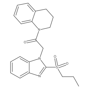1-(3,4-dihydroquinolin-1(2H)-yl)-2-(2-(propylsulfonyl)-1H-benzo[d]imidazol-1-yl)ethanone Structure