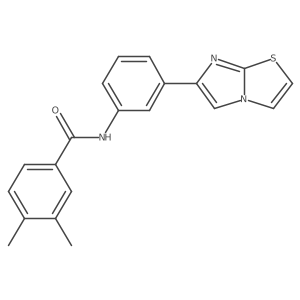 N-(3-(imidazo[2,1-b]thiazol-6-yl)phenyl)-3,4-dimethylbenzamide Structure