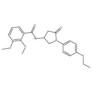 N-[1-(4-ethoxyphenyl)-5-oxopyrrolidin-3-yl]-2,3-dimethoxybenzamide结构式