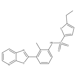 5-ethyl-N-(2-methyl-3-(thiazolo[5,4-b]pyridin-2-yl)phenyl)thiophene-2-sulfonamide Structure