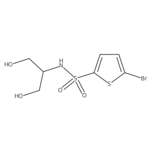 5-Bromo-N-[2-hydroxy-1-(hydroxymethyl)ethyl]-2-thiophenesulfonamide Structure