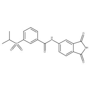 N-(1,3-dioxoisoindolin-5-yl)-3-(isopropylsulfonyl)benzamide结构式