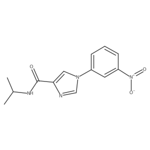 1-(3-Nitro-phenyl)-1h-imidazole-4-carboxylic acid isopropylamide Structure