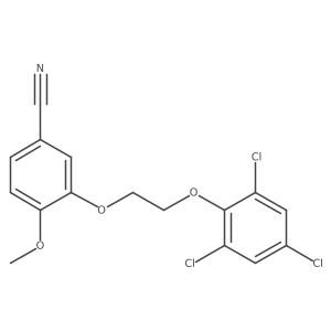 4-Methoxy-3-[2-(2,4,6-trichlorophenoxy)ethoxy]benzonitrile Structure
