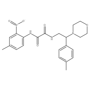 N1-(4-methyl-2-nitrophenyl)-N2-(2-morpholino-2-(p-tolyl)ethyl)oxalamide Structure