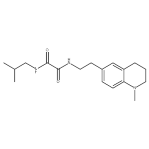N1-isobutyl-N2-(2-(1-methyl-1,2,3,4-tetrahydroquinolin-6-yl)ethyl)oxalamide结构式