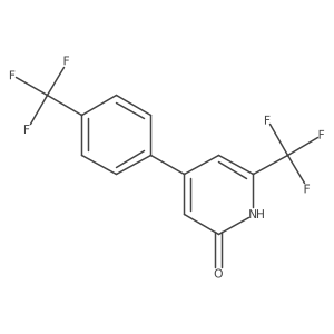 6-trifluoromethyl-4-(4-trifluoromethylphenyl)-1H-pyridin-2-one结构式