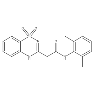 N-(2,6-dimethylphenyl)-2-(1,1-dioxo-2H-1lambda6,2,4-benzothiadiazin-3-yl)acetamide结构式