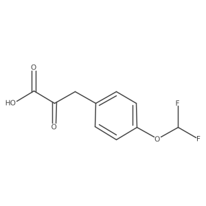 3-[4-(Difluoromethoxy)phenyl]-2-oxopropanoic acid结构式