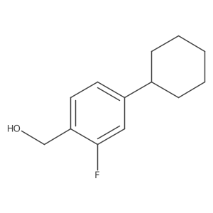 4-Cyclohexyl-2-fluorobenzyl alcohol结构式