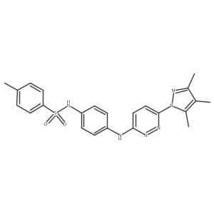 4-methyl-N-(4-((6-(3,4,5-trimethyl-1H-pyrazol-1-yl)pyridazin-3-yl)amino)phenyl)benzenesulfonamide Structure