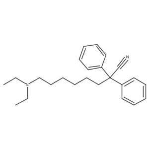 Octanenitrile, 8-diethylamino-2,2-diphenyl- Structure