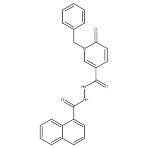 N'-(1-naphthoyl)-1-benzyl-6-oxo-1,6-dihydropyridine-3-carbohydrazide结构式