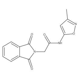 2-(1,3-dioxoisoindolin-2-yl)-N-(3-methylisoxazol-5-yl)acetamide结构式