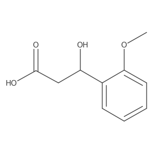 3-Hydroxy-3-(2-methoxyphenyl)propanoic acid结构式