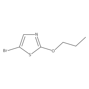 5-Bromo-2-propoxythiazole Structure
