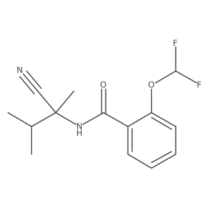 N-(1-cyano-1,2-dimethylpropyl)-2-(difluoromethoxy)benzamide结构式
