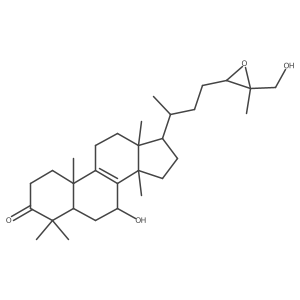 (5R,7R,10S,13R,14R,17R)-7-hydroxy-17-[(2R)-4-[(2S,3S)-3-(hydroxymethyl)-3-methyloxiran-2-yl]butan-2-yl]-4,4,10,13,14-pentamethyl-1,2,5,6,7,11,12,15,16,17-decahydrocyclopenta[a]phenanthren-3-one结构式