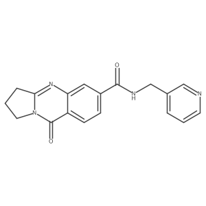 9-oxo-N-(pyridin-3-ylmethyl)-1,2,3,9-tetrahydropyrrolo[2,1-b]quinazoline-6-carboxamide Structure