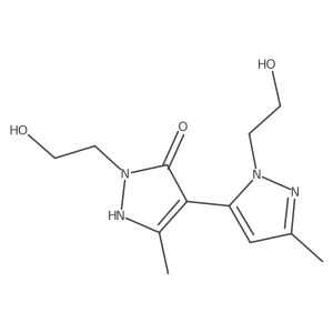 5-Hydroxy-3,3a(2)-dimethyl[4,5a(2)-bi-1H-pyrazole]-1,1a(2)-diethanol Structure