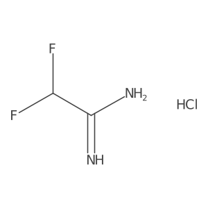 2,2-Difluoroacetimidamide hydrochloride Structure