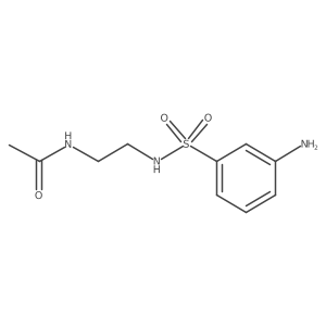 N-[2-(3-aminobenzenesulfonamido)ethyl]acetamide结构式