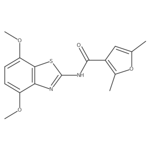 N-(4,7-dimethoxybenzo[d]thiazol-2-yl)-2,5-dimethylfuran-3-carboxamide Structure