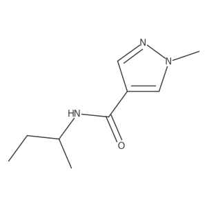 N-(sec-Butyl)-1-methyl-1H-pyrazole-4-carboxamide Structure