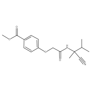 Methyl 4-[2-[(2-cyano-3-methylbutan-2-yl)amino]-2-oxoethoxy]benzoate结构式
