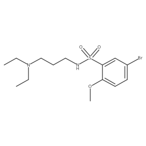 5-bromo-N-[3-(diethylamino)propyl]-2-methoxybenzenesulfonamide Structure