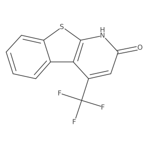 4-(Trifluoromethyl)benzo-[b]-thiopheno-[2,3-b]-pyridin-2(1H)-one结构式